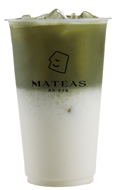 手刷抹茶鮮奶茶