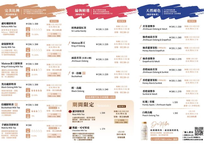 MATEAS 中部菜單